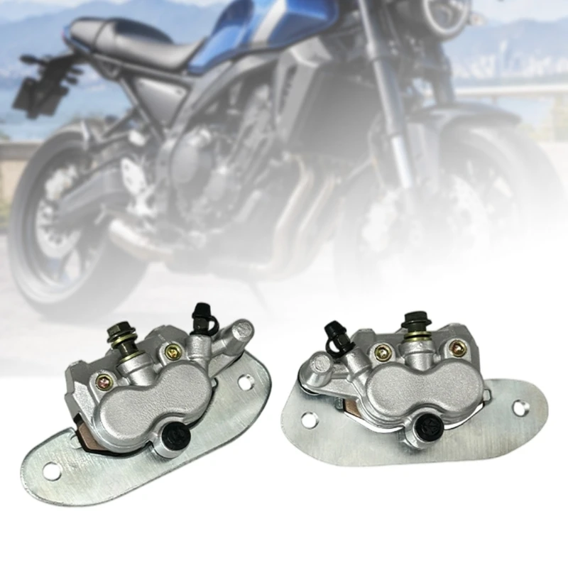 Rear Brake Caliper Set with Brake Pads, 1XD-2580W-00-00 1XD-2580V-00-00, Left and Right Metal Assemblies with Separate Two-Hole
