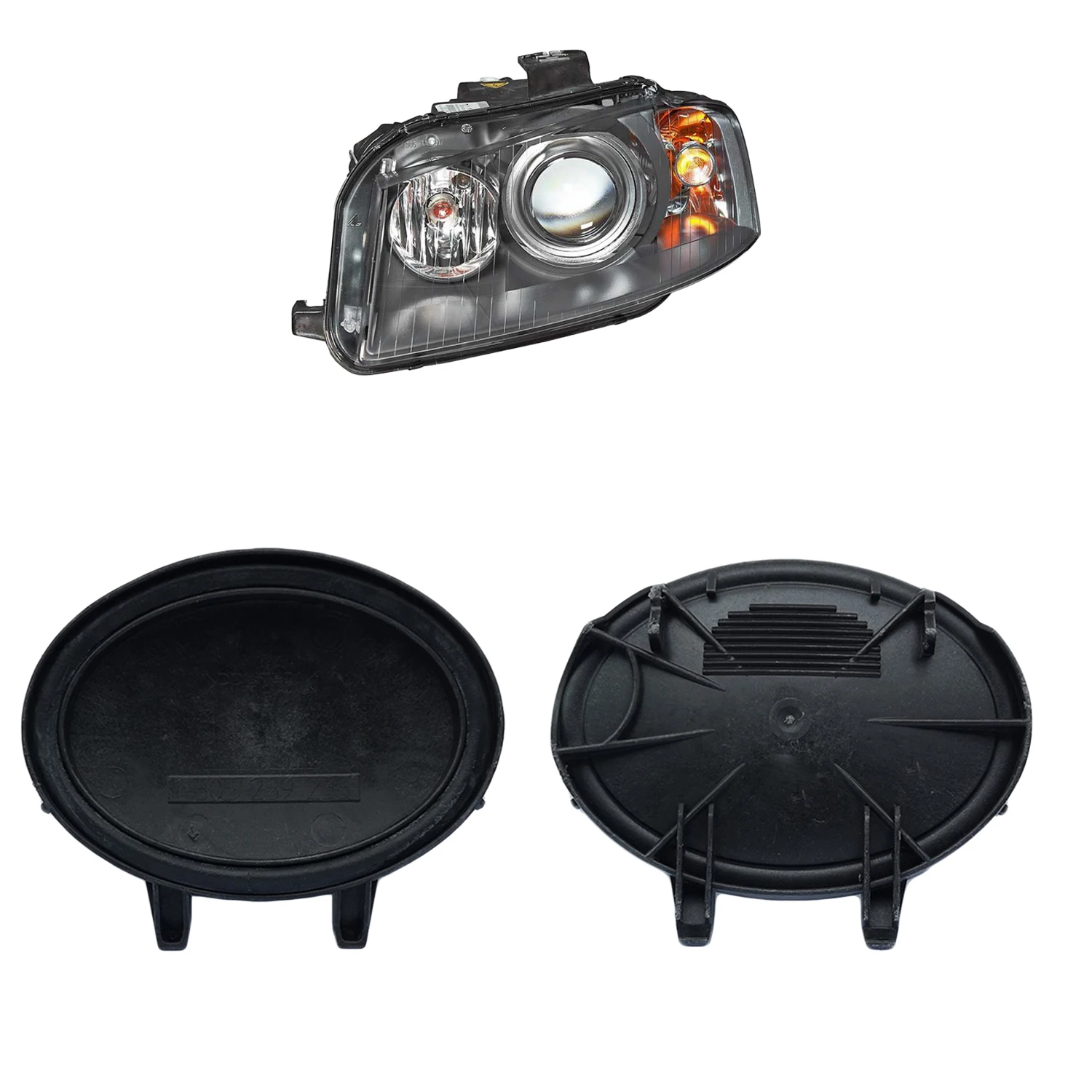 1 Pc For Audi A3 1305239238 23613750 15387350 155665 3gg941607a  Headlight Caps LED Extension Dust Cover Lamp Bulb Plug Shell