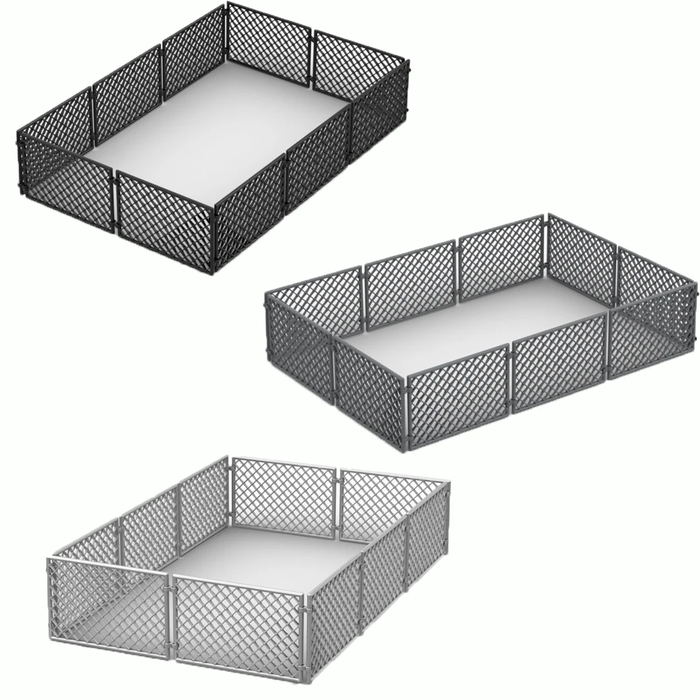 

Набор строительных блоков MOC Military Base — кирпичи «сделай сам» с классическим фермерским забором и детальми военного забора для мальчиков