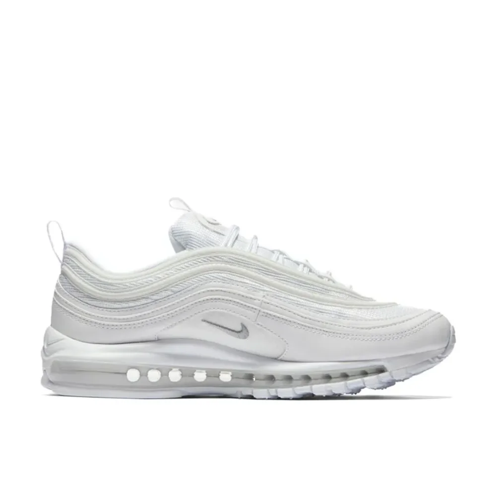 Nike Original Air Max 97 Low Men's and Women's Casual Running Shoes Breathable Comfortable Sneakers Cushioning Wearable White