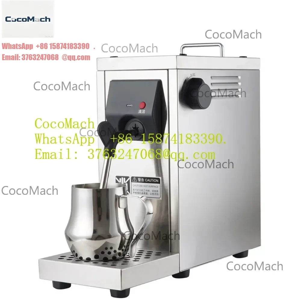 Commercial Coffee Maker with Pressure Steam Milk Frother Automatic Milk Frothing Machine Professional Espresso Coffee Maker
