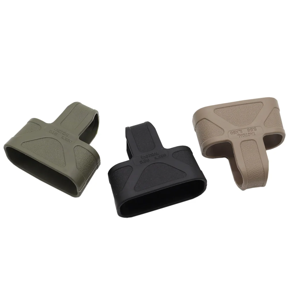 10pcs/lot Tactical 9mm 5.56 7.62 NATO Magazine Rubber Cage Mag Fast Rubber Loop For Glock M4 M16 AK Series Hunting Accessories