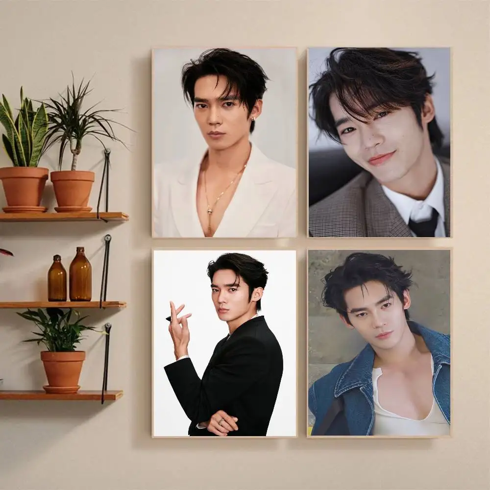 Actor Yu Shi  Poster Self-adhesive Art Waterproof Paper Sticker Coffee House Bar Room Wall Decor
