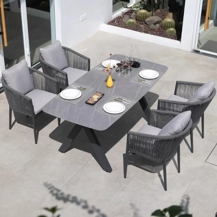 

Luxury Outdoor Furniture Sets Italian Style Grey Garden Furniture Outdoor Sets Unique Sectional Rattan Lounge Muebles Home Decor