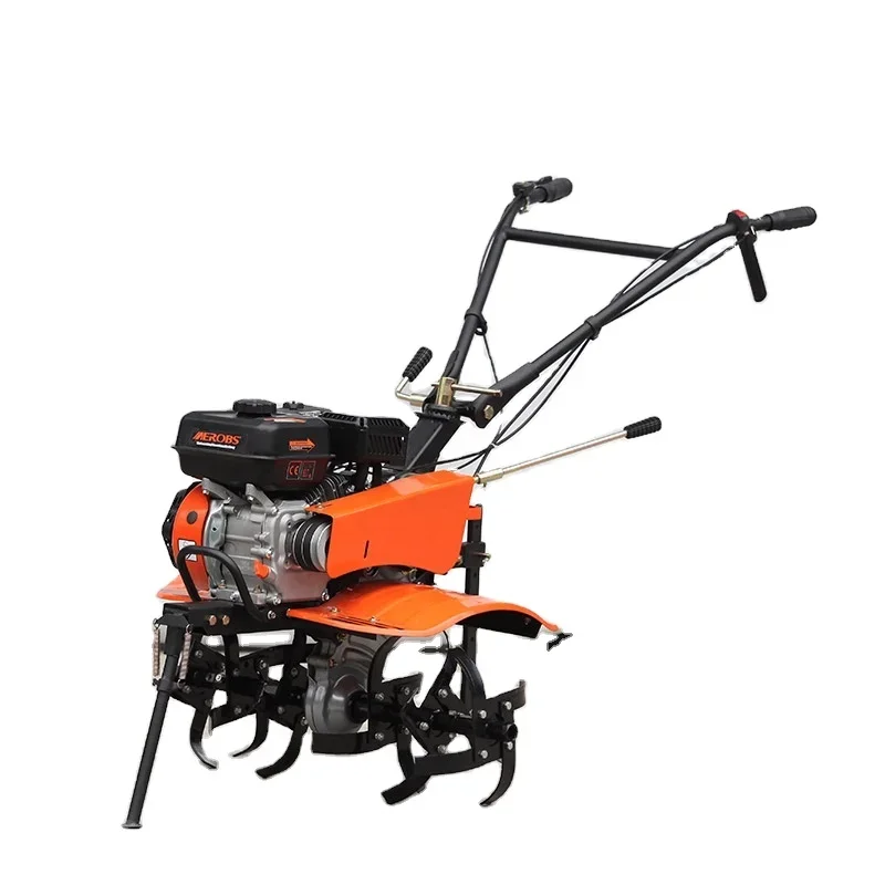 

Grassland Pady Weeder Rice Plow Farm Tine Heavy Duty Gasoline Engine Cultivator with Roller