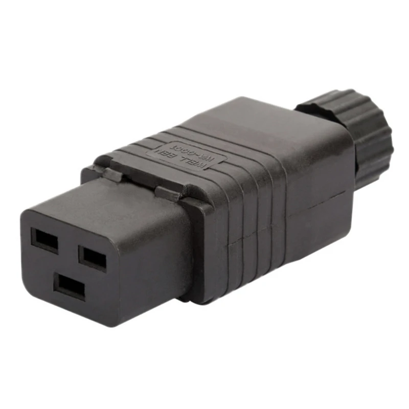 QX2B IEC PDU UPS 16A 250VAC 320 C 19 plug, IEC C19 DIY plug, conector IEC conector IEC 320 C19 IEC PDU Plugue femea Conect