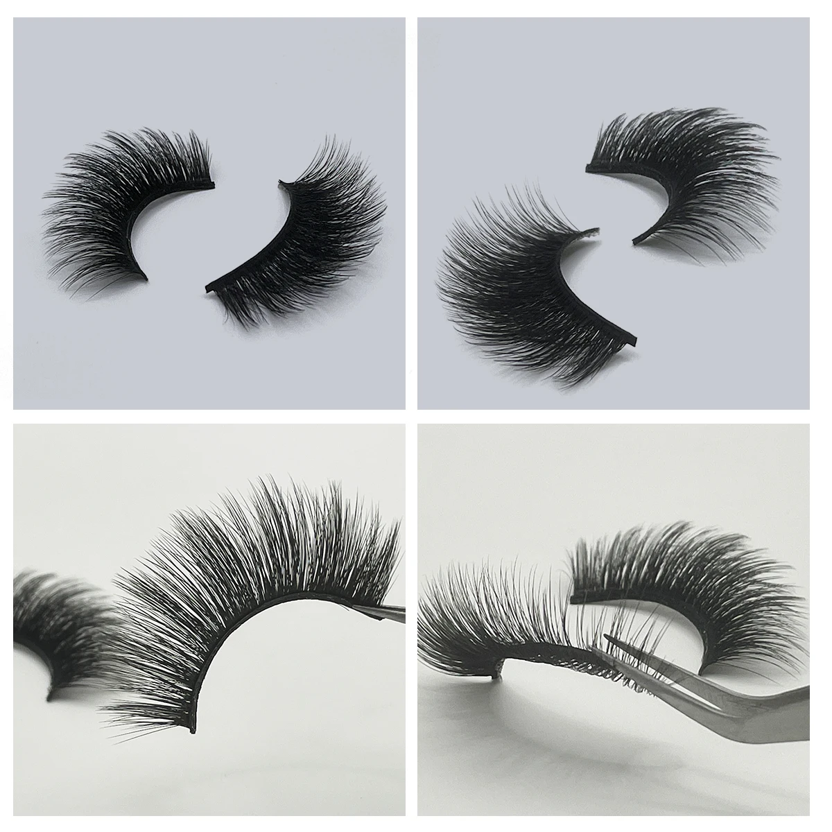 5/7/10 pares cílios russos 3d cílios reutilizáveis fofos extensões de cílios postiços fofos grande curva 3d para maquiagem dramática dos olhos