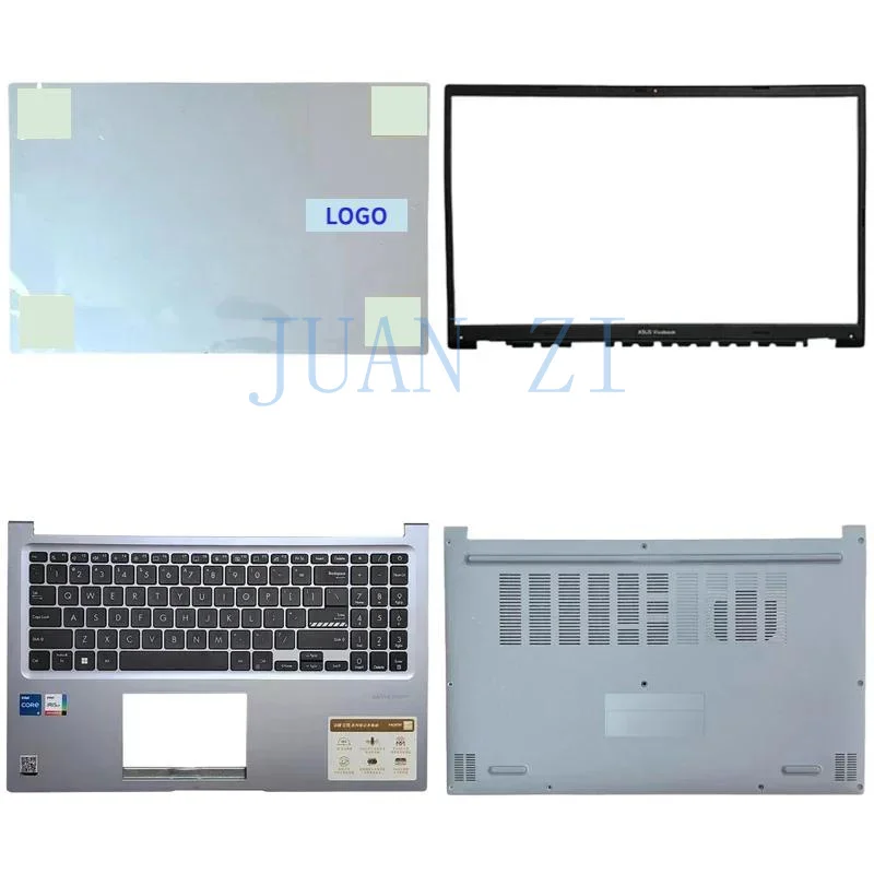 WQ new for Asus VivoBook 15 x1502 m1502i 2022 12gen laptop LCD back cover front bezel upper palmrest bottom base case keyboard