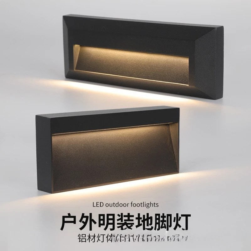 LED surface mounted step  Foot Outdoor waterproof corner  Car ramp light, die-casting aluminum step light
