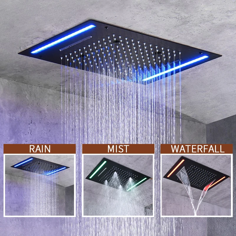 Moderne plafondmontage 360*500 - Led Rainfall Shower Head Waterfall recensie en prijs