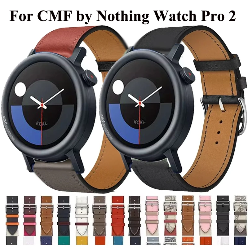 22 مللي متر حزام من الجلد معصمه ل CMF بواسطة لا شيء ساعة برو 2 سوار كوريا حزام الساعات ل CMF بواسطة لا شيء ساعة برو شريط للرسغ