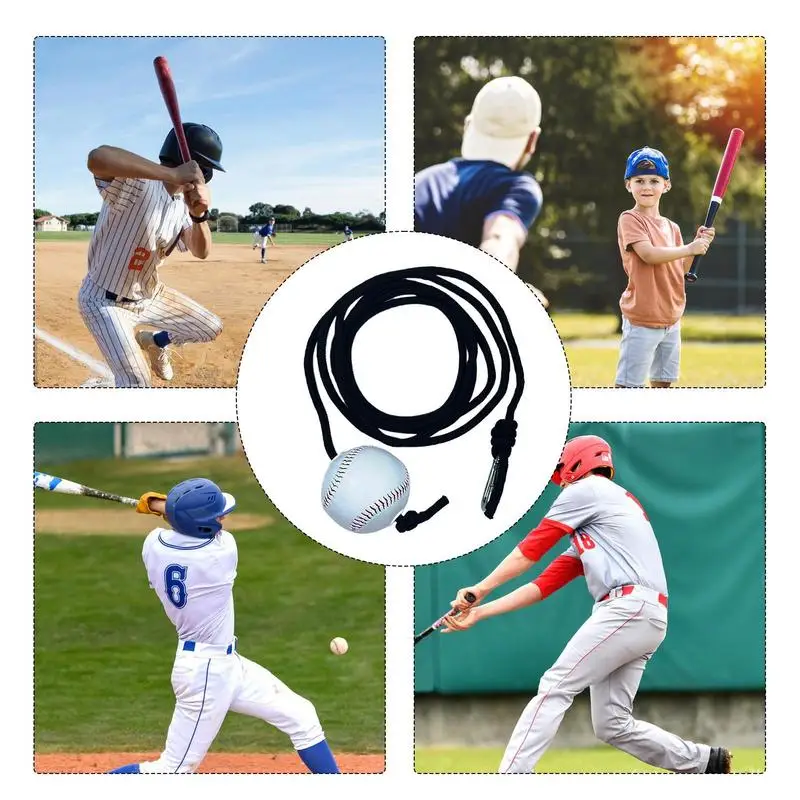 Baseball Trainer Batting Training Equipment Hit The Swing Supplies Softball Child Outdoor Practice Assistance Training Rope tool