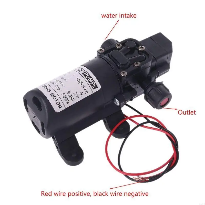 

Y51B для 12V 130PSI 6L/мин воды высокого давления на насос самостоятельно 70 Вт 70 Вт