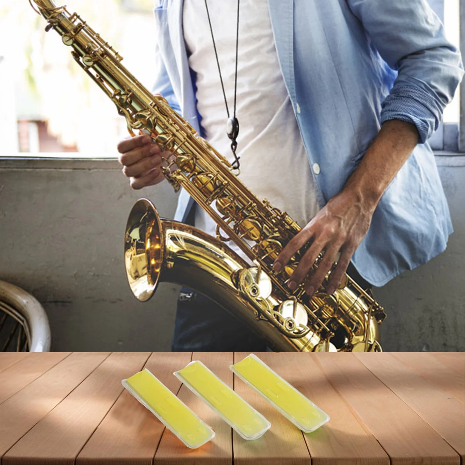 Resin Reeds Alto Sax Reeds Resin Synthesis 3-pack Strength 1.5 Yellow Moisture Resistance High Quality Hot New