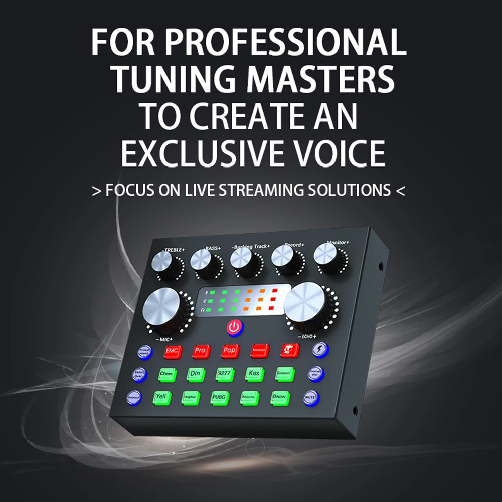 Musical Instruments Sound Card V8S Card V8S Live Sound Card English Version Intelligent for dodge Interesting Modes