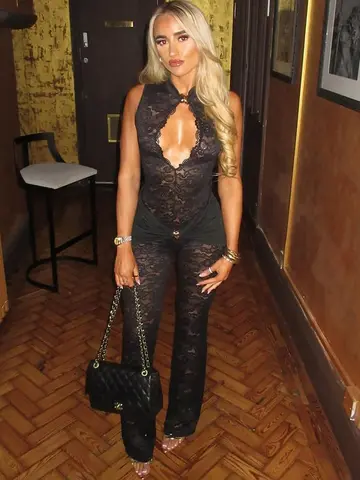 Oniflyme See Through Lace Patchwork Jumpsuit Women Sleeveless Hollow Out One Piece Romper Sexy Partywear Ruched Bodycon Overalls