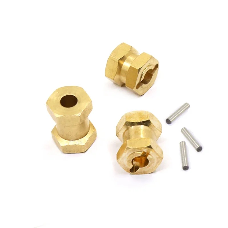 4 قطع 12/15/17 ملم محول عجلة سداسية، محور عريض لزاحف TRX4 SCX10 RC، ألومنيوم باستخدام الحاسب الآلي، شديد التحمل