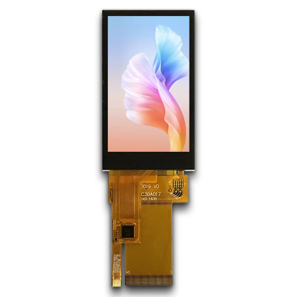 Painel de toque capacitivo projetado com brilho de 350nits, resolução 240x400, lcd tft de 3 polegadas, driver ft5436 ic para aplicação portátil
