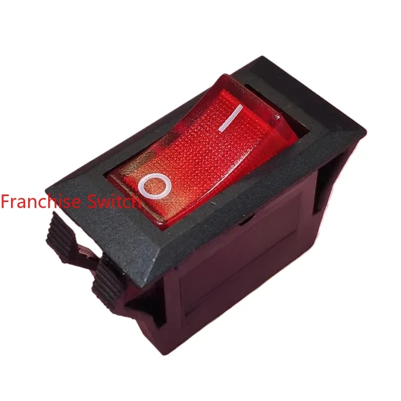 10PCS Ship type switch RL1-5 16A T125/55 1E4 two gears three feet, with red light 32X17 5