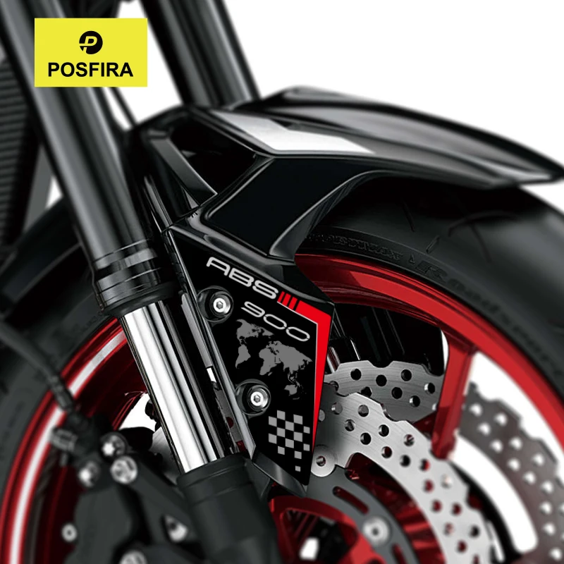 

POSFIRA Motorcycle Front Fender Stickers Vinyl Mudguard Decals for Kawasaki Z900 2025 2024 2023 2022 2021 Z 900 Accessories