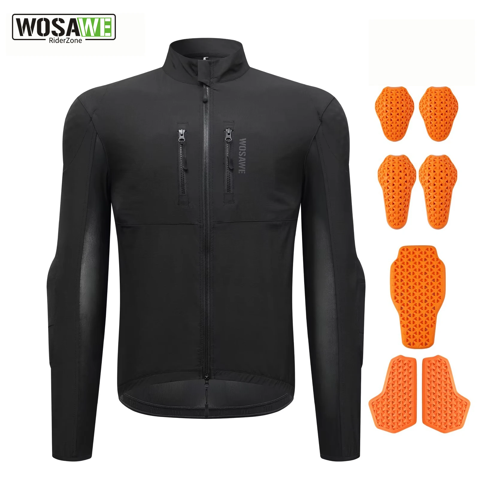 

Мужская мотоциклетная куртка WOSAWE, летняя дышащая эластичная куртка для мотокросса, гоночная куртка для райдеров