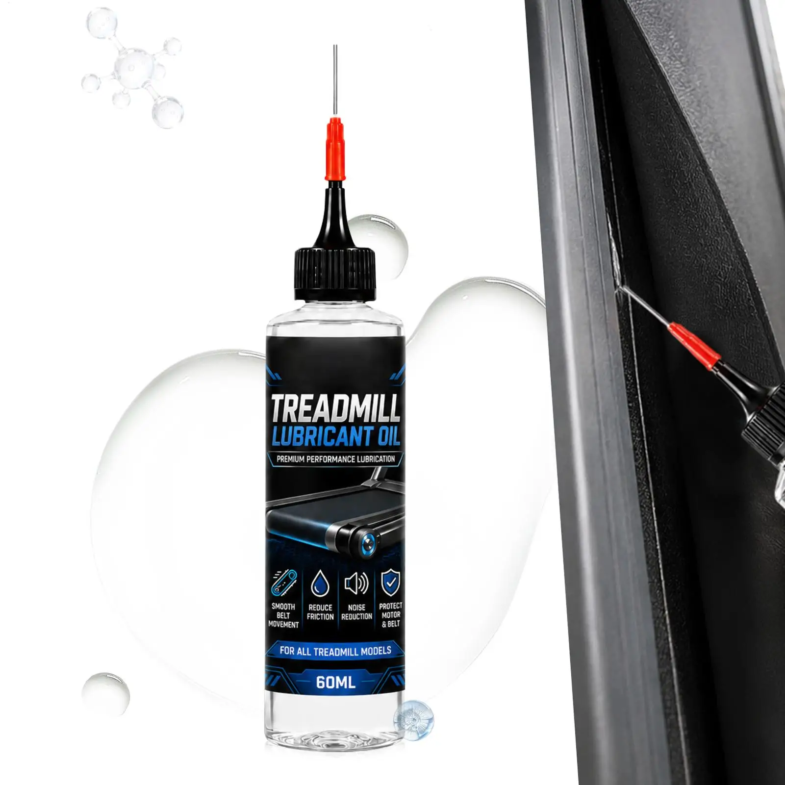 60ml Treadmill Silicone Lubricant Non-Stick Belt Oil for Running Machine Maintenance Fitness Equipment Care Tool