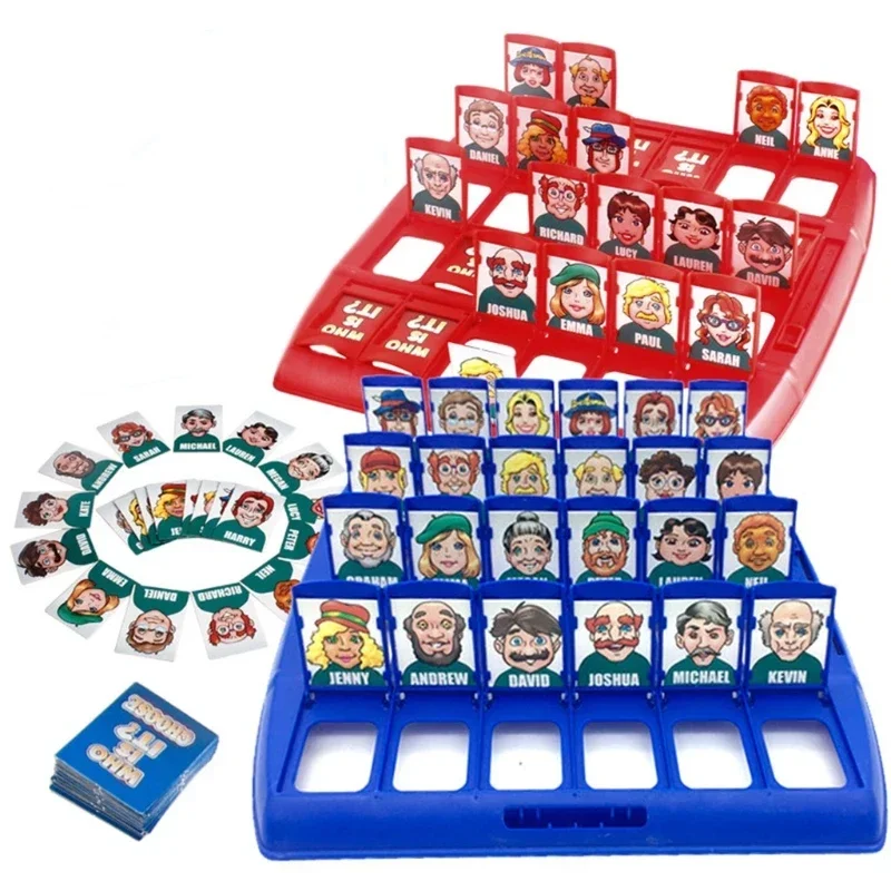 Family Guessing Games Who Is It Classic Board Game Toys Memory Training Parent Child Leisure Time Party Indoor Games Props Xmas