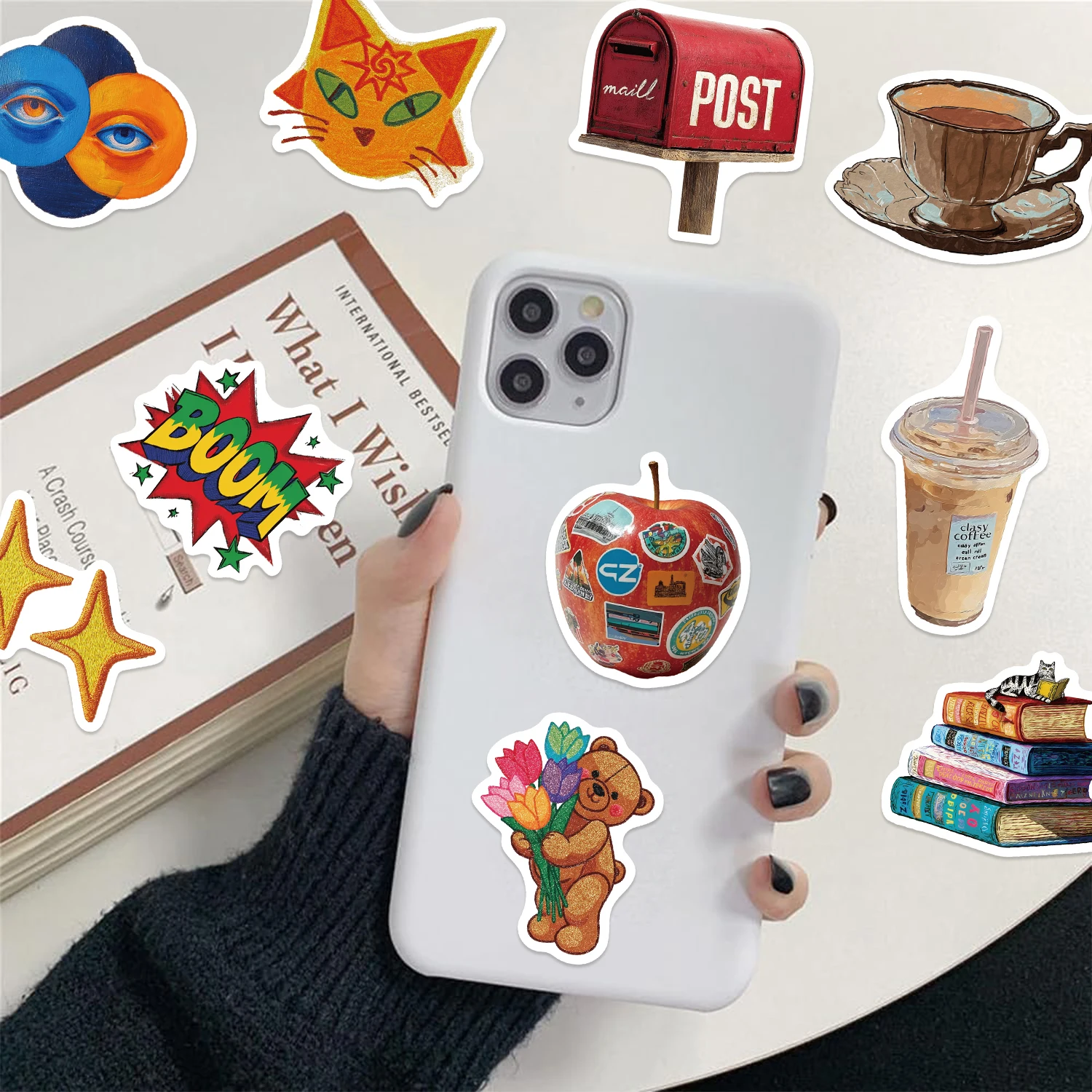 50 قطعة من ملصقات Y2K الكلاسيكية جرافيتي ملونة مناسبة لتزيين أجهزة الكمبيوتر المحمولة والهواتف المحمولة وحقائب السفر وزجاجات المياه #3