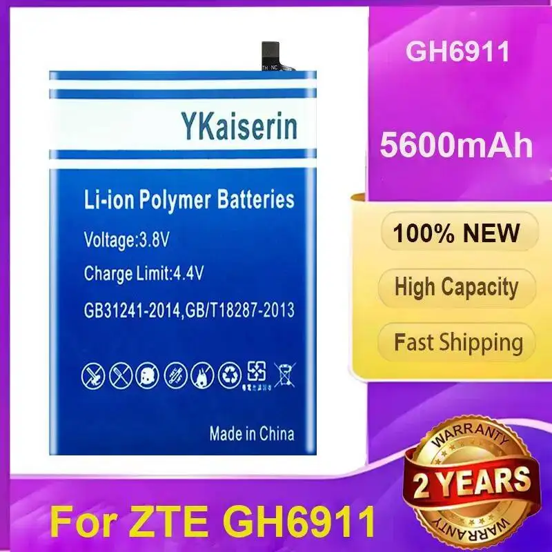 

Safe And Reliable Mobile Phone Battery For Zte GH6911 5600Mah