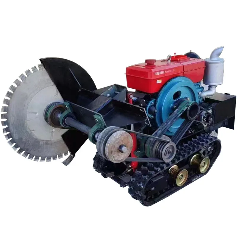 Construction Crawler Road Cutting Machine  Double Blade Concrete Cutting Machine