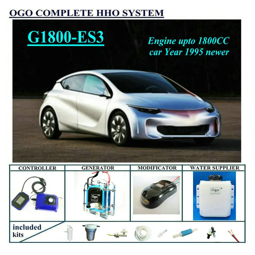 OGO Complete HHO system G1800-ES3 Smart PWM CHIP UPTO 1800CC