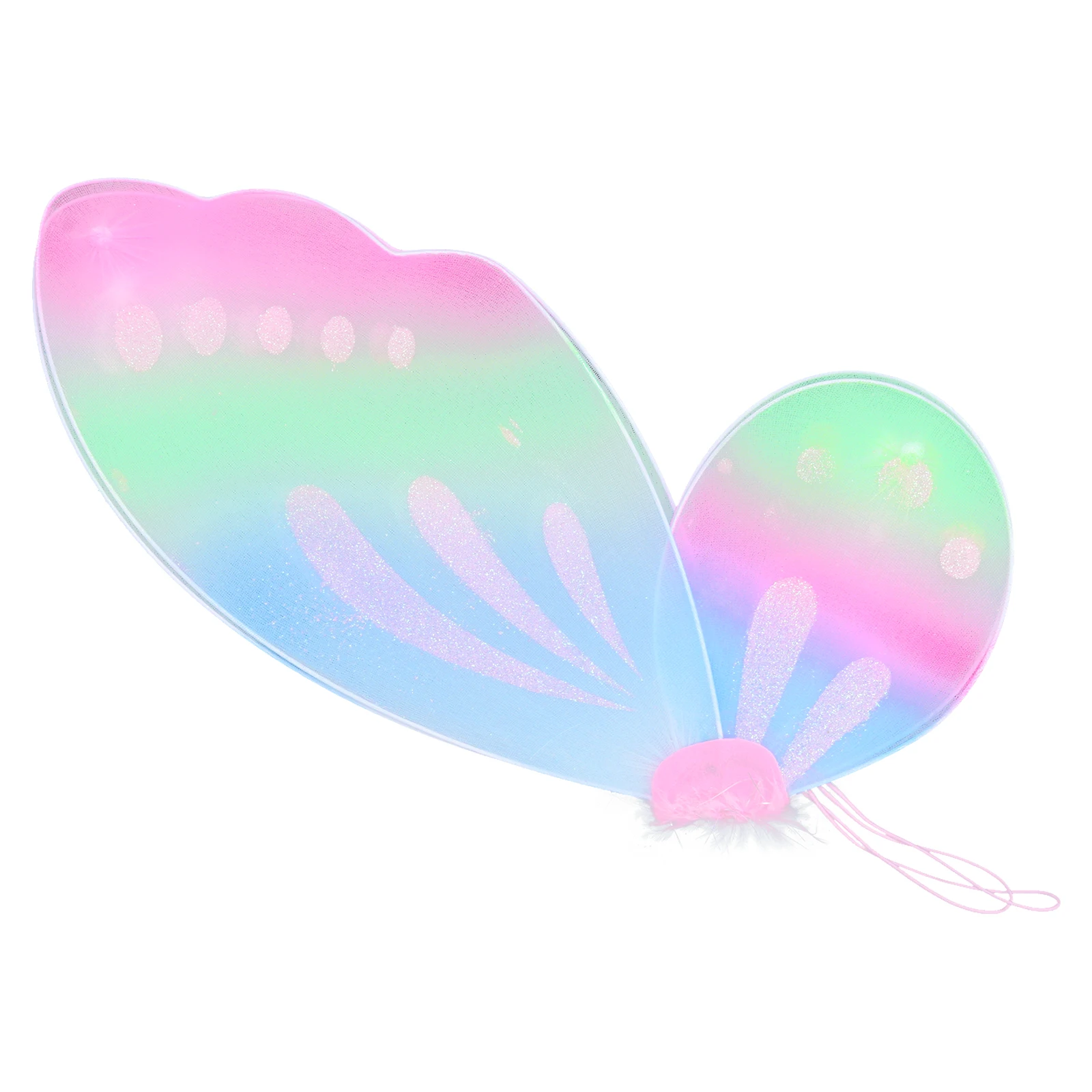 Girls Beautiful Butterfly Style Wings Kids Halloween Cosplay Wing Props Plastic Star Shape Fairy Stick Set Photography Props