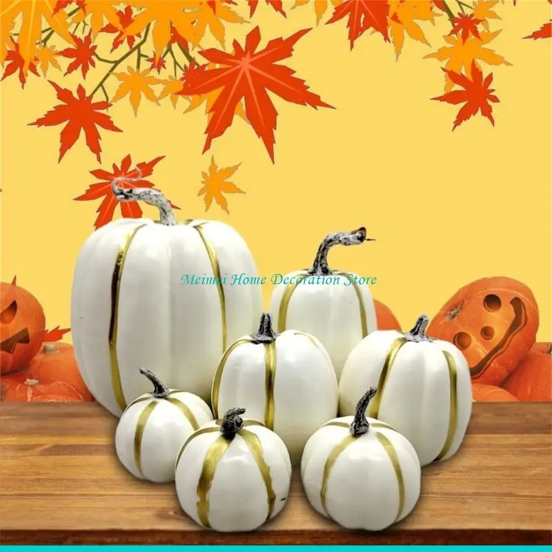 H7BF Dumpkin Foam Decors Halloween Halloween Pumpkin Ornamt