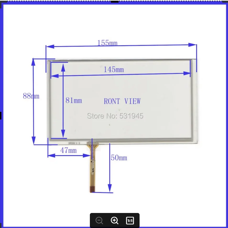 

AntiStaticSheldingBag 6.2 Inch Touch Screen welding 155mm*88mm for GPS CARS 155*88 XWT288 for bables for HSD062IDW1 TM062RDH03