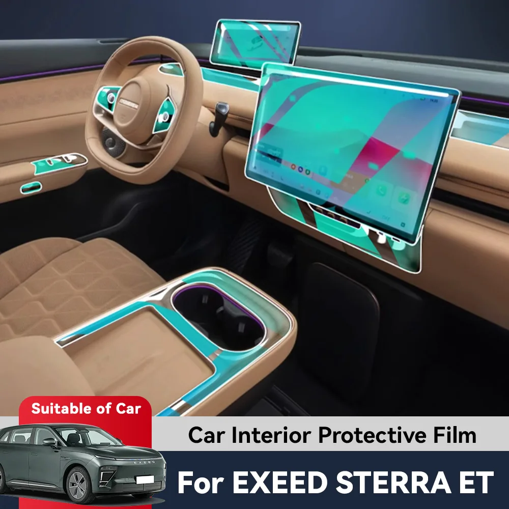 

Автомобильный Центральный экран управления ТПУ навигация против царапин защита интерьера пленка GPS навигация для EXEED STERRA ET 2024