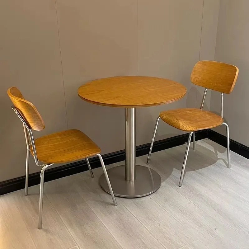 

Minimalist Modern Metal Cafe and Restaurant Dining Chairs for Milk Tea Shop and Living Room
