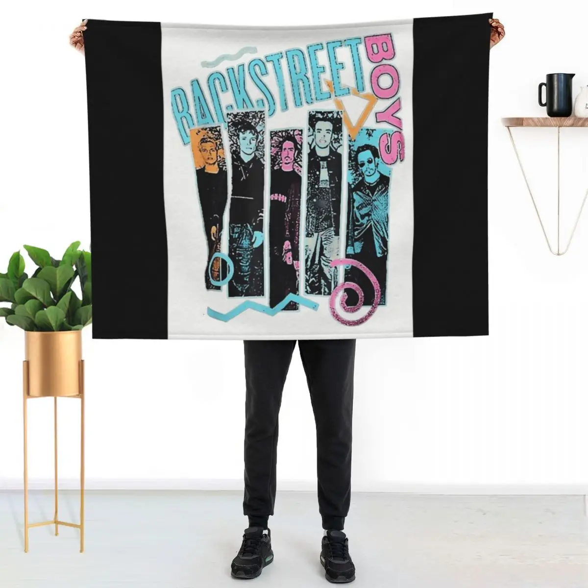 Backstreet Boys Backstreet Boys – Quit Playing Games Heart Throw Blanket Camping halloween Shaggy Bed linens Quilt Blankets