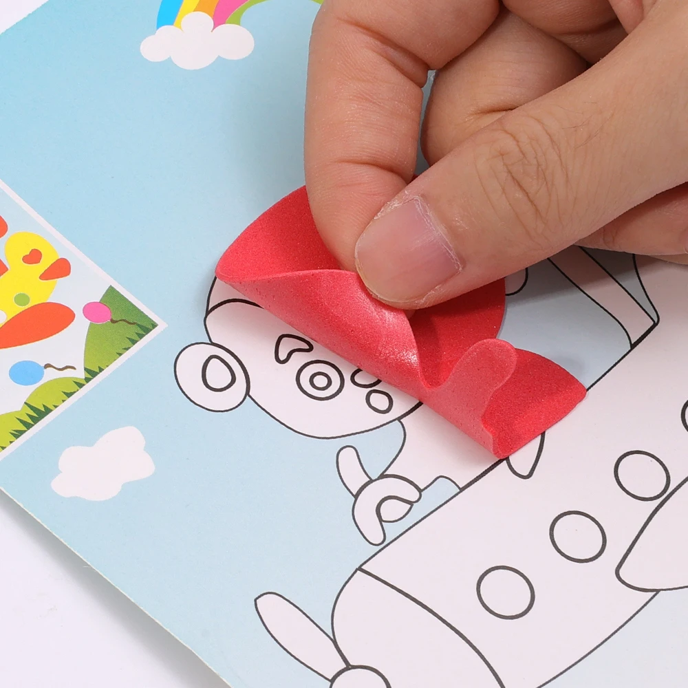 5/1pcs 3D EVA Foam Cartoon Animal Sticker Children DIY Handmade Multi-patterns Early Educational Toys Puzzle Games Crafts