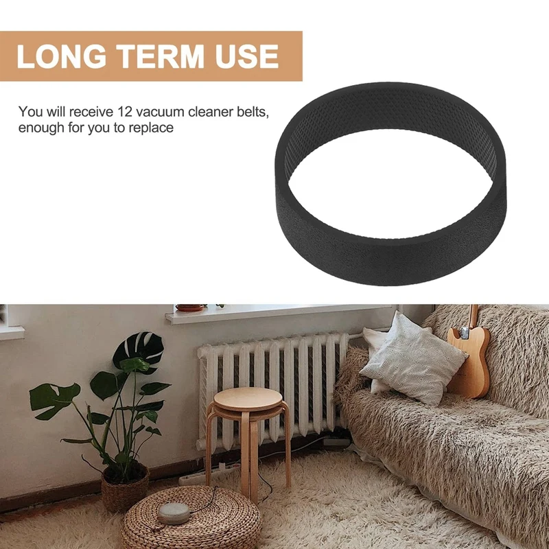 

A22Z 12 Pieces 301291 Vacuum Cleaner Knurled Belts for Kirby Vacuum Cleaner Replacement Belt for Series Models G3 G4 G5 G6 G7