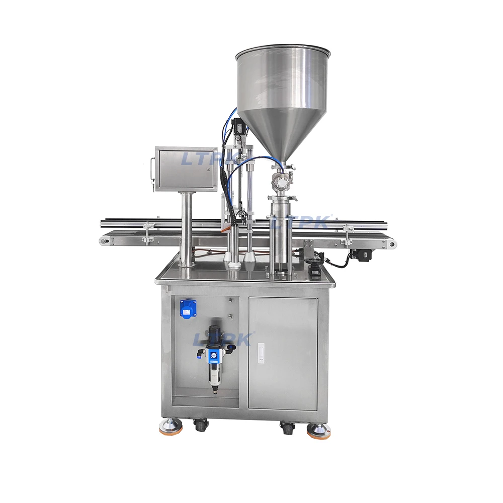 */Para cosméticos de pasta volumétrica semiautomática de un solo cabezal, Tahini, pasta de dientes, máquina de llenado de mantequilla de maní y kétchup