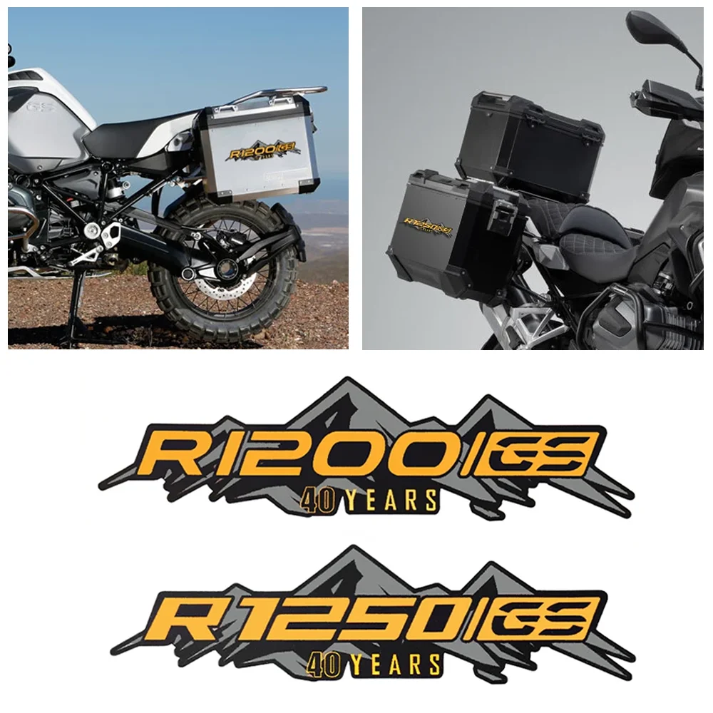 

Side Box Stickers For BMW R1200GS R1250GS Luggage Sticker Suitcase Decal R 1200GS R 1250GS ADV LC GSA Adventure 40th Motorcycle