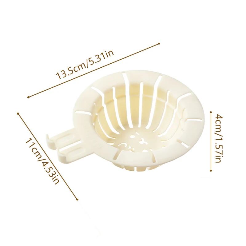 2 Stuks Gootsteen Filtratie Konijn Aftappen Mand Keuken Plastic Voedsel Gootsteen Filter Met Handvat Anti-Verstopping Afvoerputje filter Mand