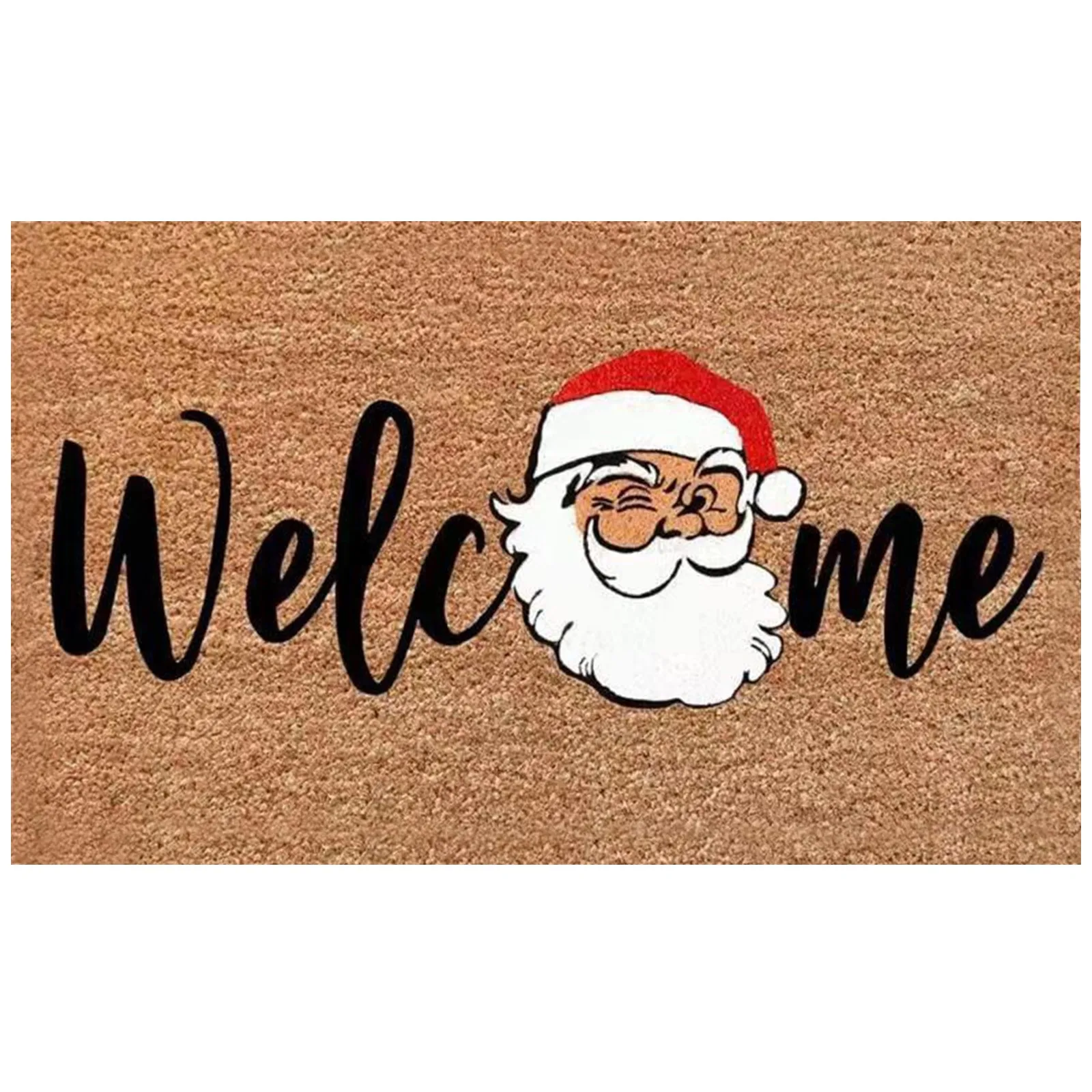 Christmas Santa's Bedroom Hallway Crystal Velvet Carpet Entry Door Non Slip Mat Absorbent Doormat For 2024 Home Practical Gifts