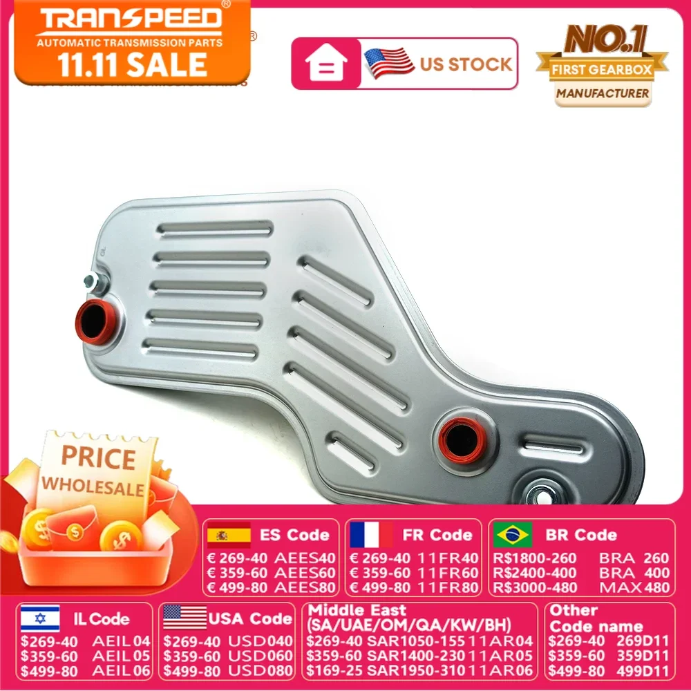 TRANSPEED 5R55W Automatic Transmission Oil Filter OE 1L2Z7A098AC For MITSUBISHI NISSAN SUZUKI Transmission Drivetrain