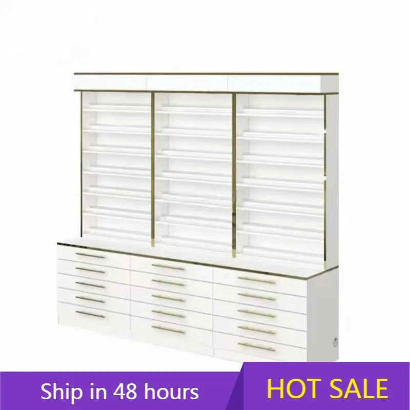 

YTYIN Elegant High - Glossy Modern White Stand for Nail Polish Display - Neatly Arrange and Present Your Nail Color Collection