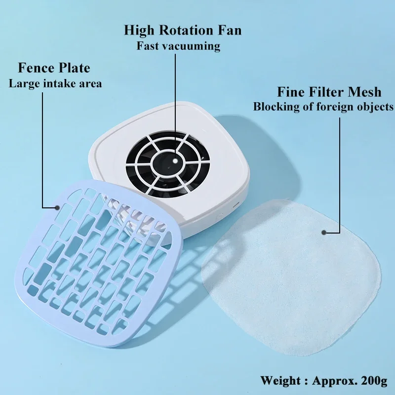 مجمع غبار الأظافر المحمول TFSCLOIN: منخفض الضوضاء، شفط قوي، فلتر قابل للإزالة - لإزالة غبار جل الصالونات والمنزلية #1