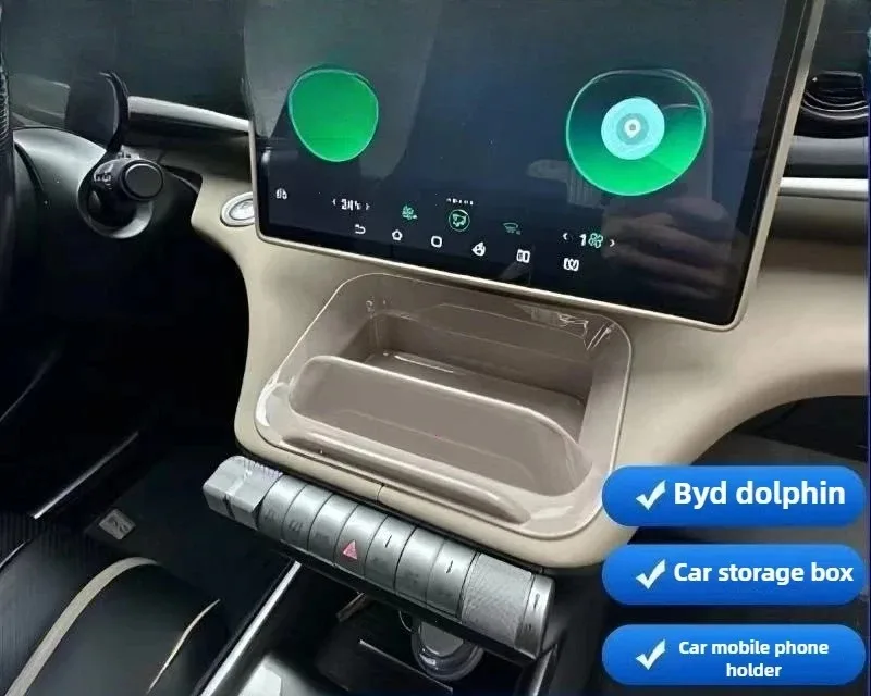 Für BYD Dolphin Auto-Aufbewahrungsbox unter dem Bildschirm, wasserdicht, kratzfest, auf der Armlehne, spezielle Auto-Innenraum-Aufbewahrungsbox – Detail 5