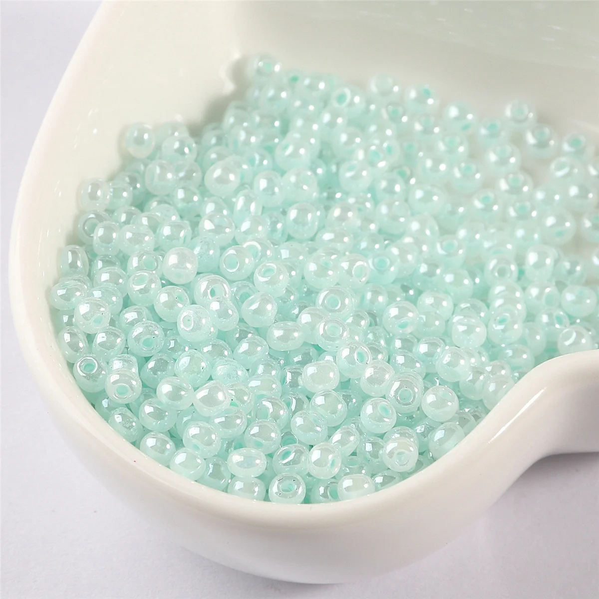 2mm/3mm/4mm Cream Uniform Round Glass Seed Bead Charm For Jewelry Making Ring Necklace Bracelet Beads Diy Accessories