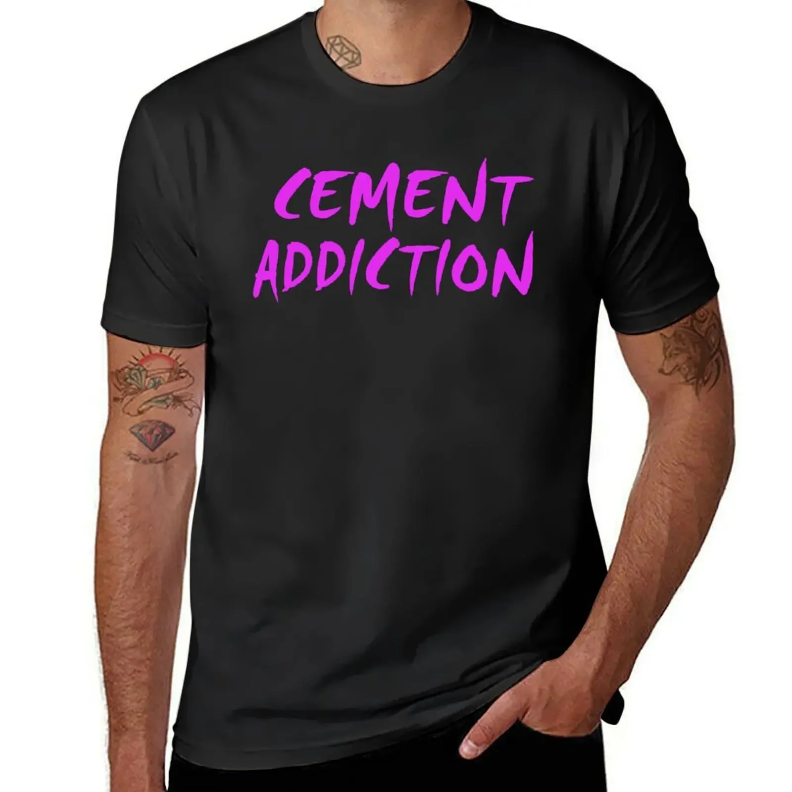 Cement Addiction T-Shirt cute clothes vintage t shirts graphic tee shirt plus size tops men tshirt