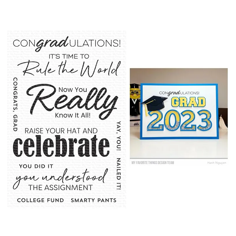 Congradulations Sentimenrs Clear Stamps Scrapbooking for Paper Making Frames Card Set no Dies